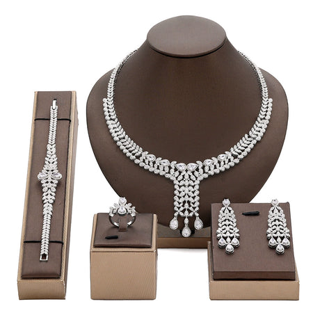 Alevirra Mora Jewelry Set | Alloy with Cubic Zirconia