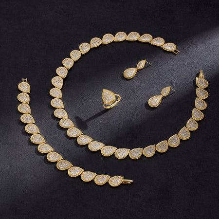Alevirra Lira Jewelry Set | Alloy with Cubic Zirconia