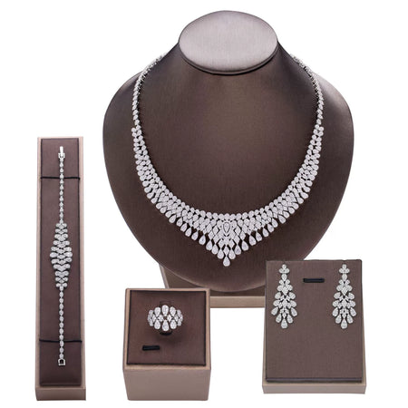 Alevirra Xara Jewelry Set | Alloy with Cubic Zirconia
