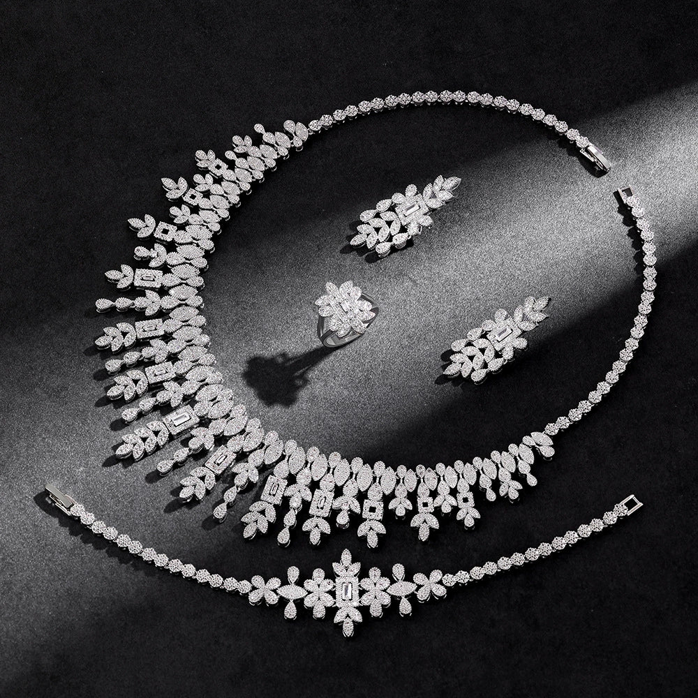 Alevirra Pira Jewelry Set | Alloy with Cubic Zirconia