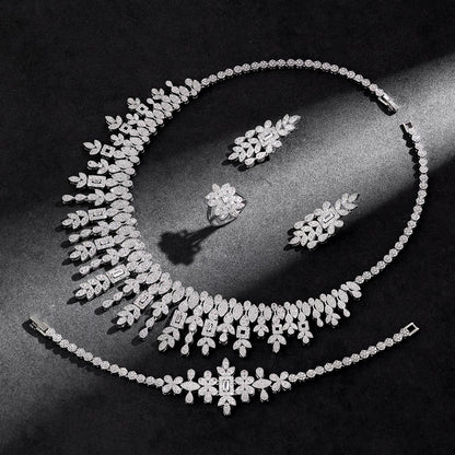 Alevirra Pira Jewelry Set | Alloy with Cubic Zirconia