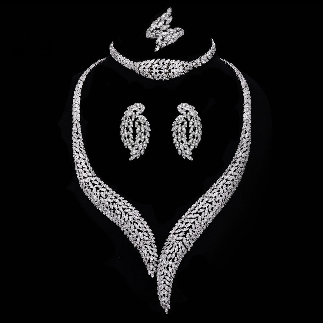 Alevirra Talia Jewelry Set | Alloy with Cubic Zirconia