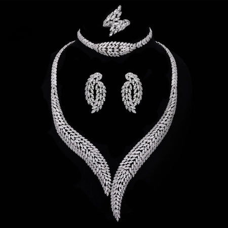 Alevirra Talia Jewelry Set | Alloy with Cubic Zirconia