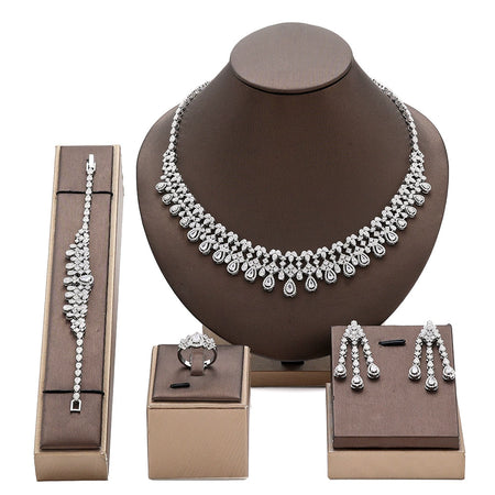 Alevirra Cora Jewelry Set | Alloy with Cubic Zirconia