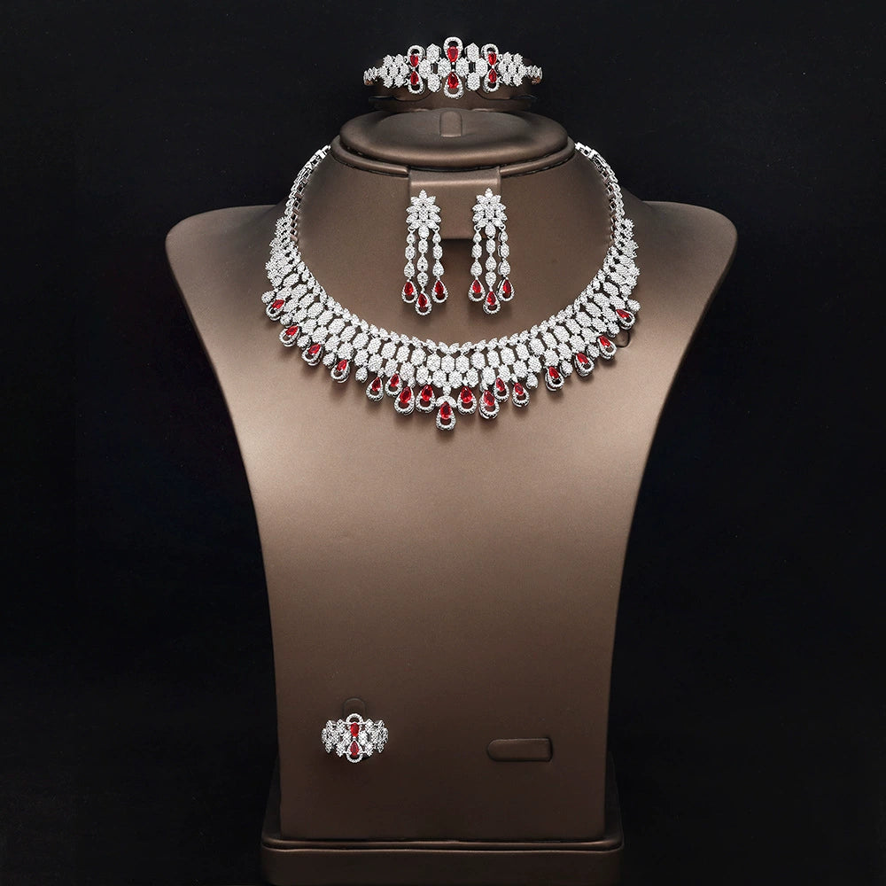Alevirra Faye Jewelry Set | Alloy with Cubic Zirconia