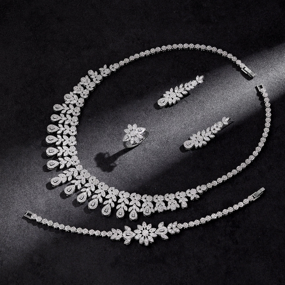 Alevirra Ena Jewelry Set | Alloy with Cubic Zirconia