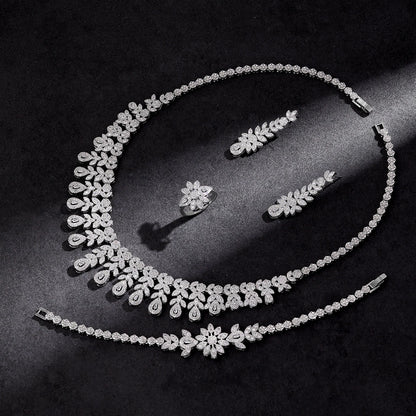 Alevirra Ena Jewelry Set | Alloy with Cubic Zirconia