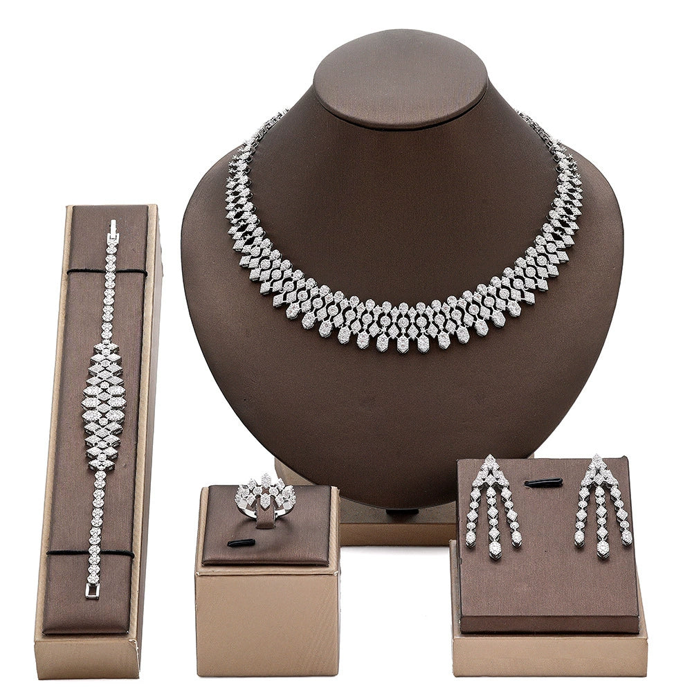 Alevirra Yena Jewelry Set | Alloy with Cubic Zirconia