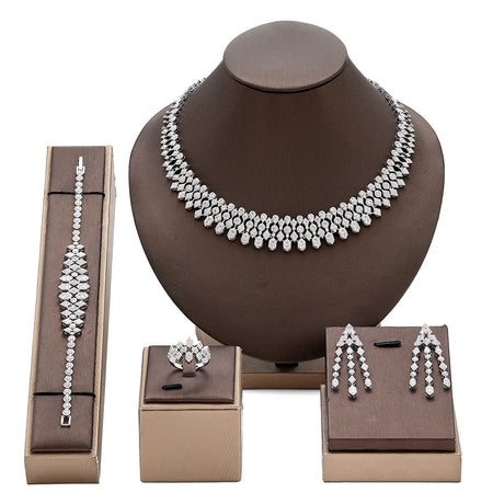 Alevirra Yena Jewelry Set | Alloy with Cubic Zirconia