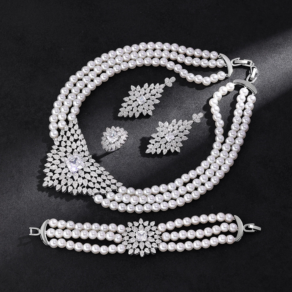 Alevirra Cena Jewelry Set | Alloy with Cubic Zirconia