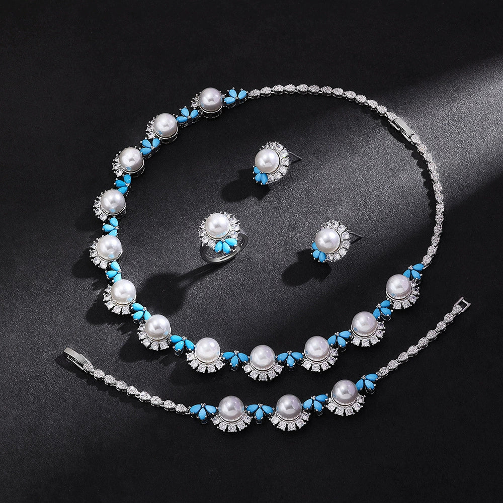 Alevirra Xira Jewelry Set | Alloy with Cubic Zirconia
