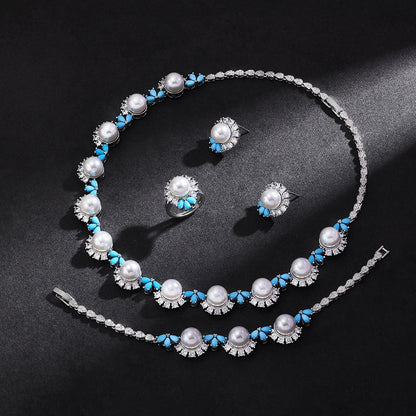 Alevirra Xira Jewelry Set | Alloy with Cubic Zirconia