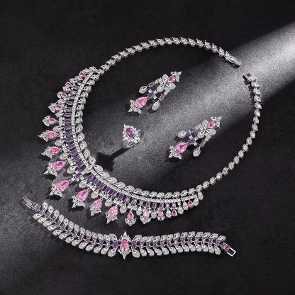 Alevirra Zorae Jewelry Set | Alloy with Cubic Zirconia