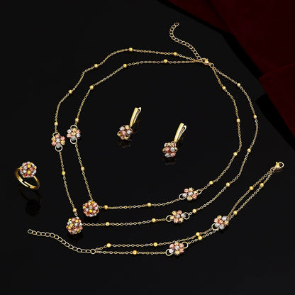 Alevirra Gora Jewelry Set | Alloy with Cubic Zirconia
