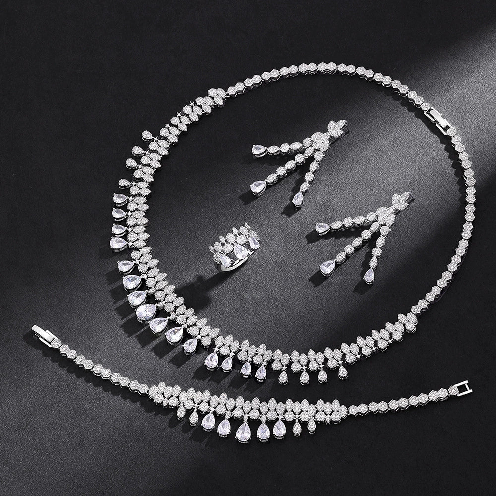 Alevirra Tena Jewelry Set | Alloy with Cubic Zirconia