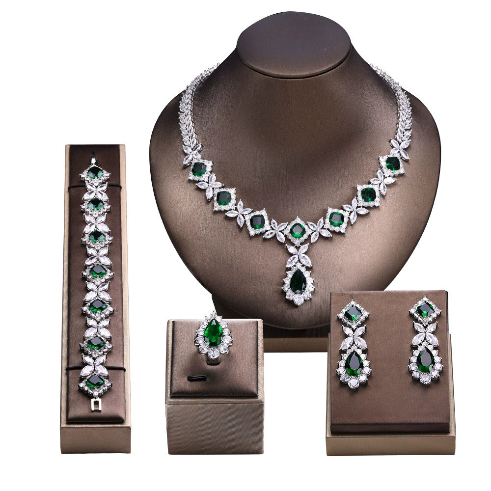 Alevirra Gira Jewelry Set | Alloy with Cubic Zirconia