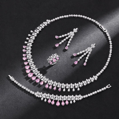Alevirra Tena Jewelry Set | Alloy with Cubic Zirconia