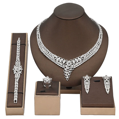 Alevirra Ona Jewelry Set | Alloy with Cubic Zirconia