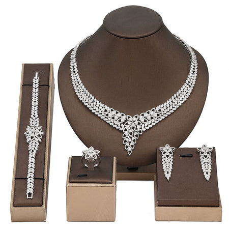 Alevirra Ona Jewelry Set | Alloy with Cubic Zirconia
