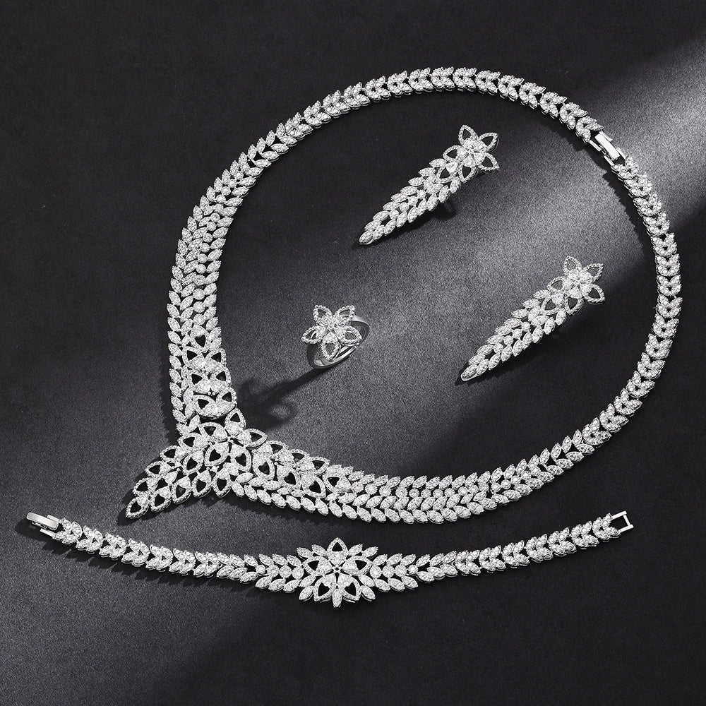 Alevirra Ona Jewelry Set | Alloy with Cubic Zirconia
