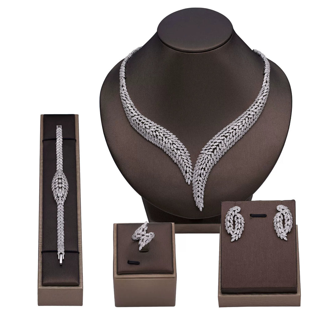 Alevirra Talia Jewelry Set | Alloy with Cubic Zirconia