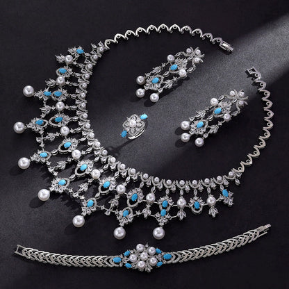 Alevirra Dirah Jewelry Set | Alloy with Cubic Zirconia