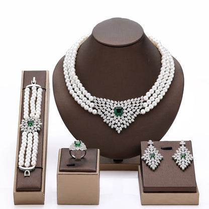 Alevirra Cena Jewelry Set | Alloy with Cubic Zirconia