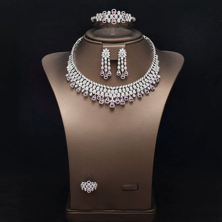 Alevirra Faye Jewelry Set | Alloy with Cubic Zirconia