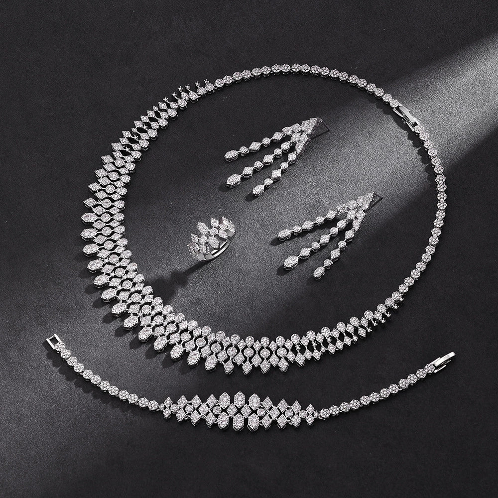 Alevirra Yena Jewelry Set | Alloy with Cubic Zirconia
