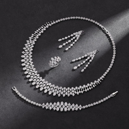 Alevirra Yena Jewelry Set | Alloy with Cubic Zirconia