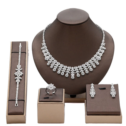 Alevirra Ena Jewelry Set | Alloy with Cubic Zirconia