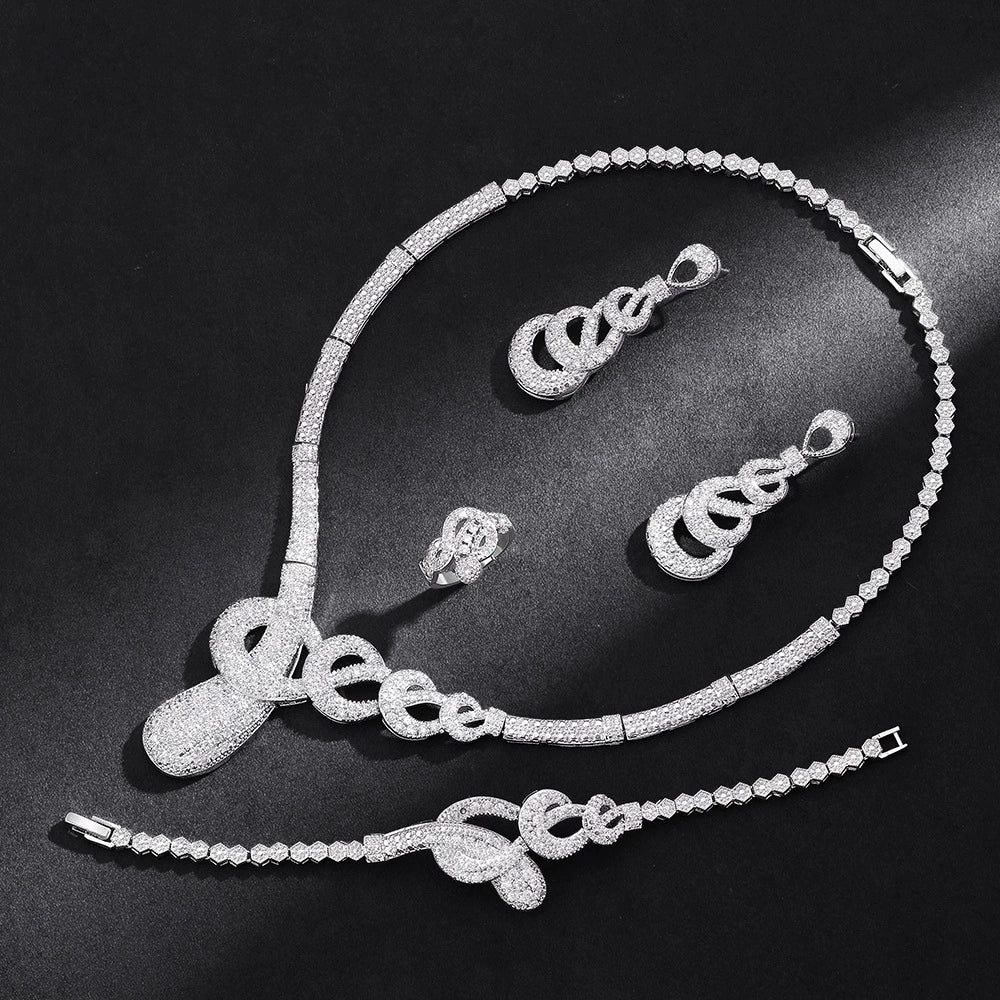 Alevirra Jora Jewelry Set | Alloy with Cubic Zirconia