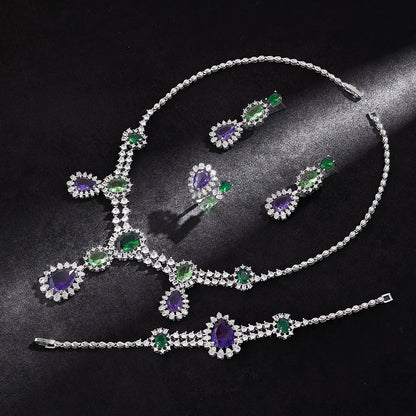 Alevirra Pena Jewelry Set | Alloy with Cubic Zirconia