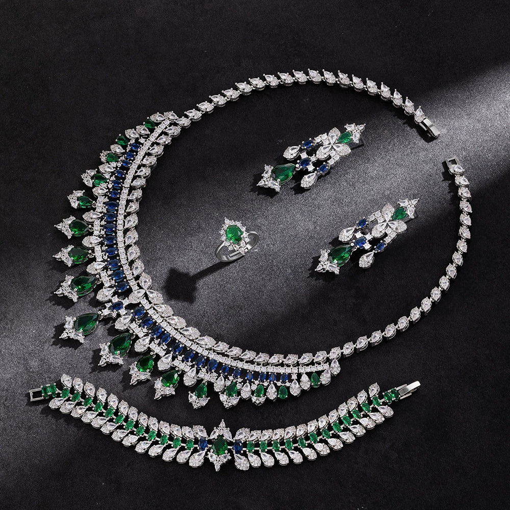Alevirra Zorae Jewelry Set | Alloy with Cubic Zirconia