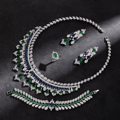 Alevirra Zorae Jewelry Set | Alloy with Cubic Zirconia