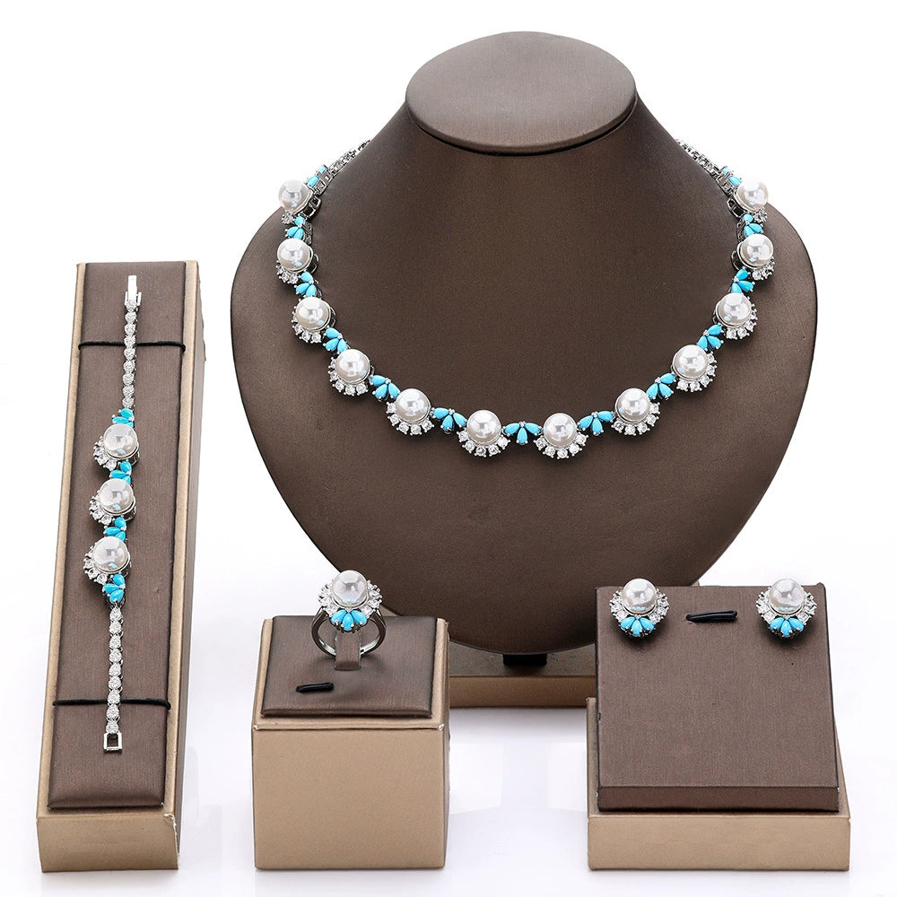 Alevirra Xira Jewelry Set | Alloy with Cubic Zirconia