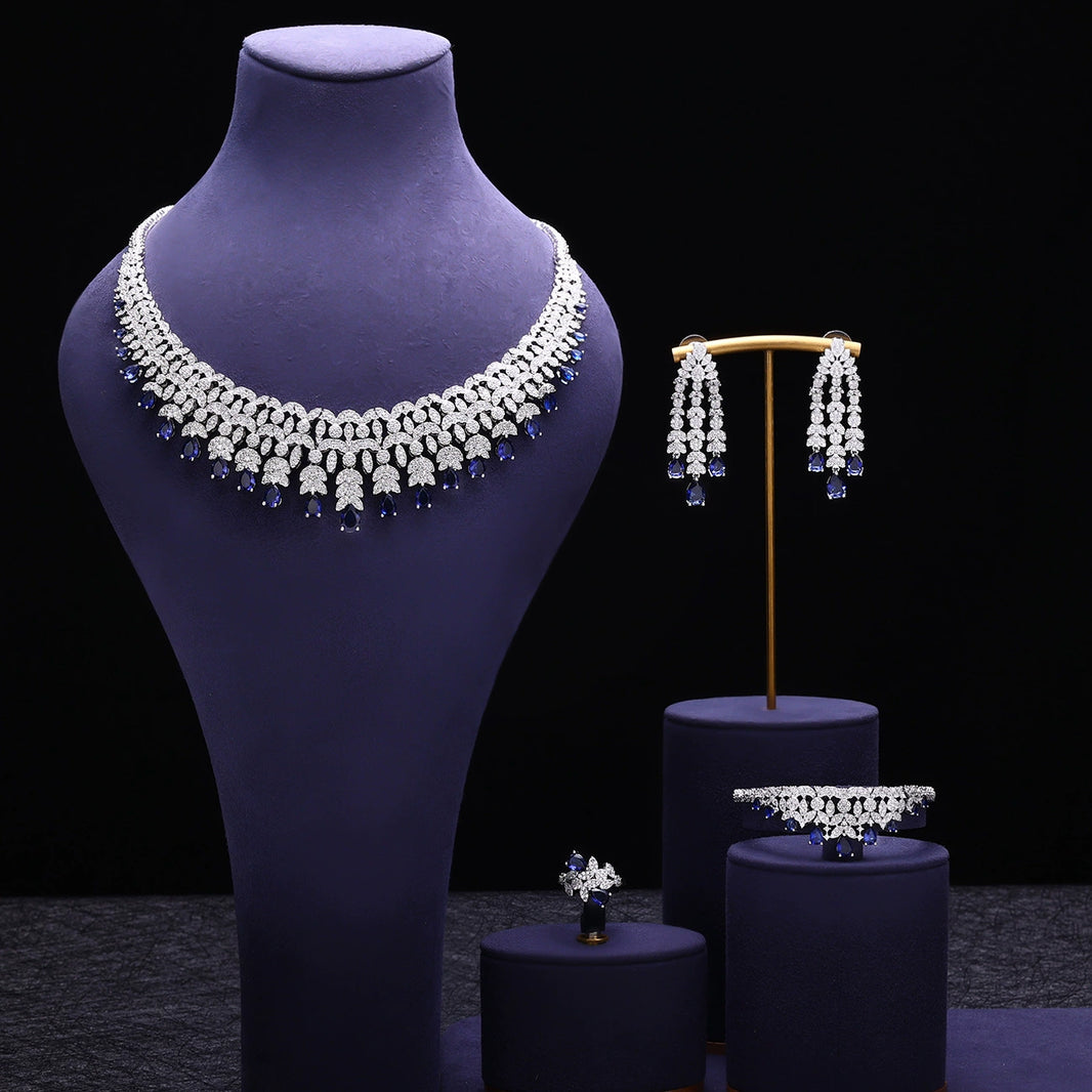 Alevirra Kena Jewelry Set | Alloy with Cubic Zirconia