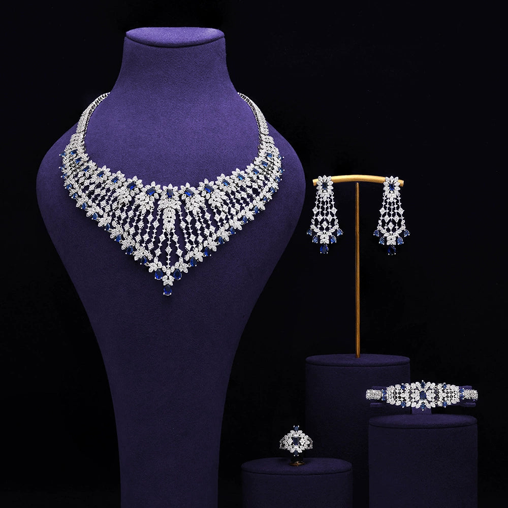 Alevirra Bena Jewelry Set | Alloy with Cubic Zirconia
