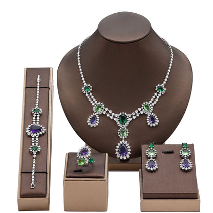 Alevirra Pena Jewelry Set | Alloy with Cubic Zirconia