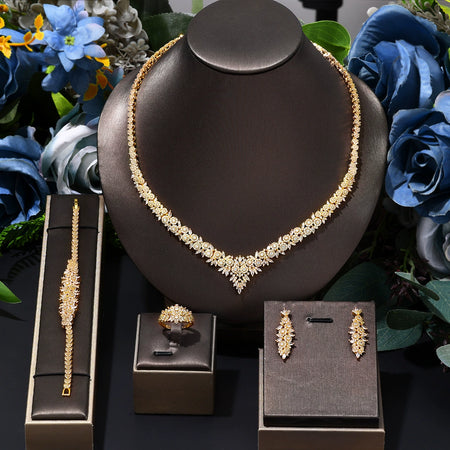 Alevirra Sola Jewelry Set | Alloy with Cubic Zirconia