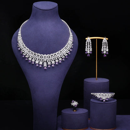Alevirra Kena Jewelry Set | Alloy with Cubic Zirconia