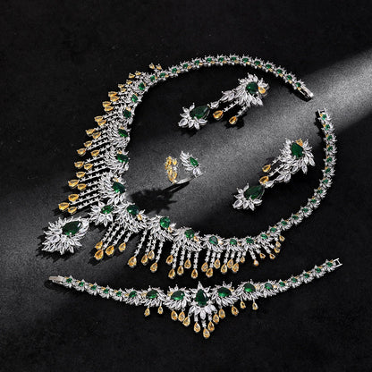 Alevirra Bira Jewelry Set | Alloy with Cubic Zirconia