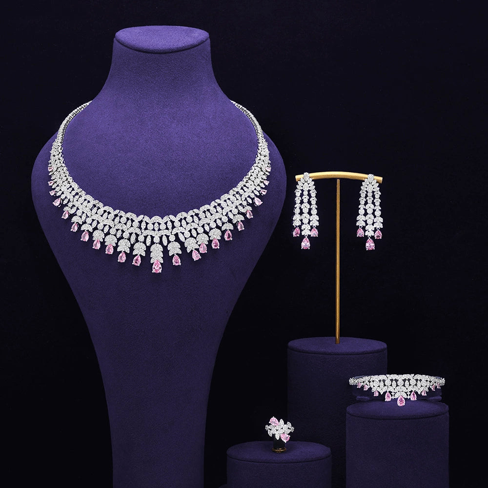 Alevirra Kena Jewelry Set | Alloy with Cubic Zirconia