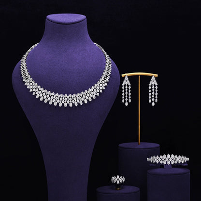 Alevirra Yena Jewelry Set | Alloy with Cubic Zirconia