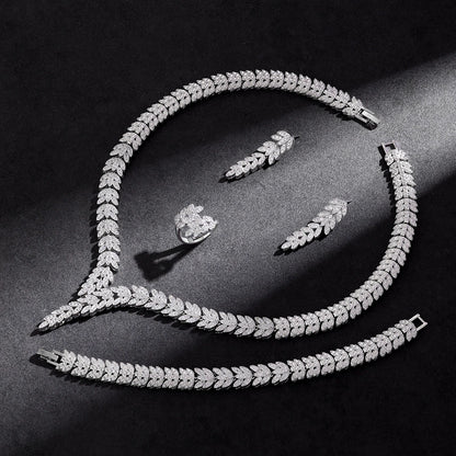 Alevirra Fira Jewelry Set | Alloy with Cubic Zirconia