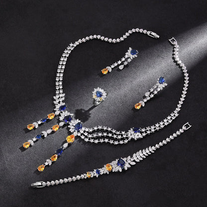 Alevirra Lirah Jewelry Set | Alloy with Cubic Zirconia