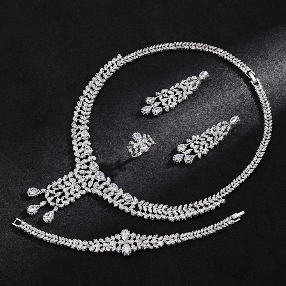 Alevirra Mora Jewelry Set | Alloy with Cubic Zirconia