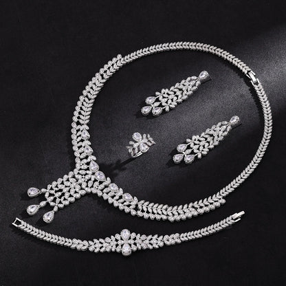 Alevirra Mora Jewelry Set | Alloy with Cubic Zirconia