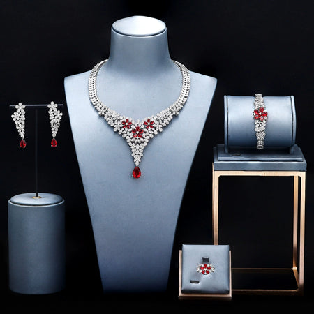 Alevirra Elara Jewelry Set | Alloy with Cubic Zirconia