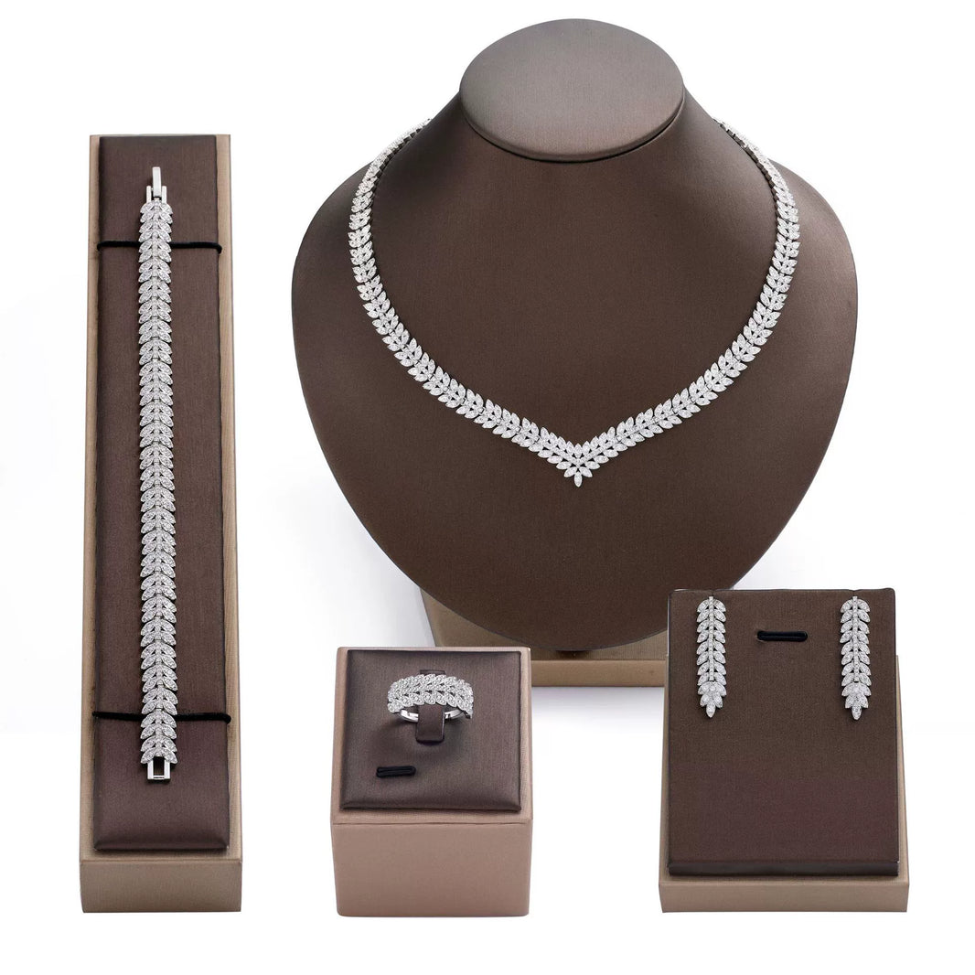 Alevirra Rena Jewelry Set | Alloy with Cubic Zirconia